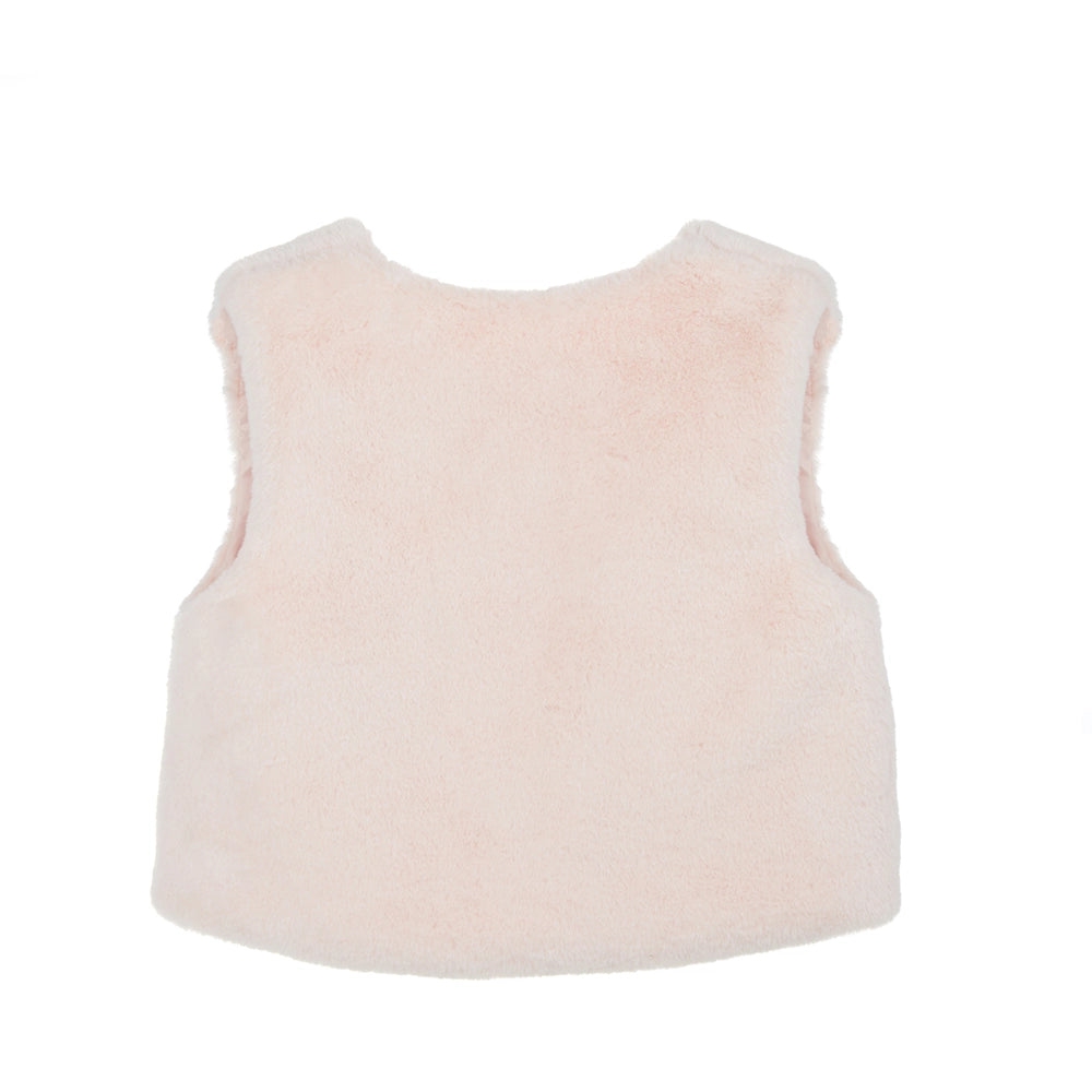Luxury Faux Fur Bow Vest