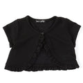Classic Black Ruffle Cardigan