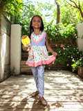 Garden Ruffle Outfit Set for Girls