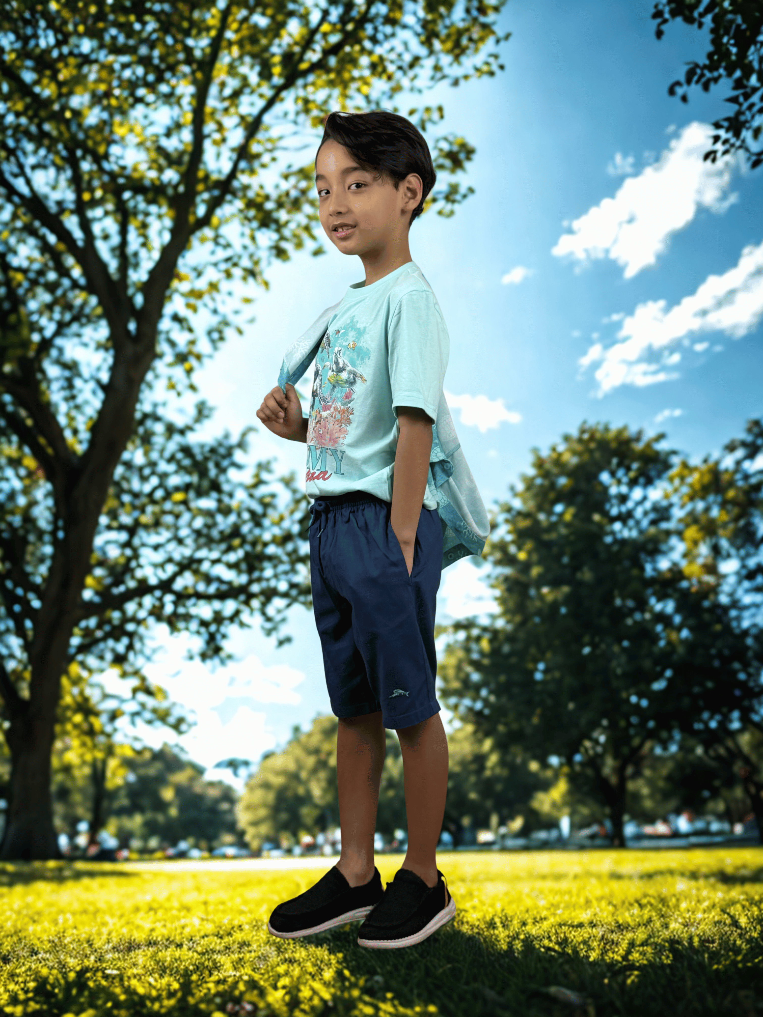 Tommy Bahama Boys Tropical 3-Piece Summer Outfit Set