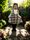 girls dress, plaid dress, fall dress, church outfit, kids fashion, girls outfit, autumn dress,new