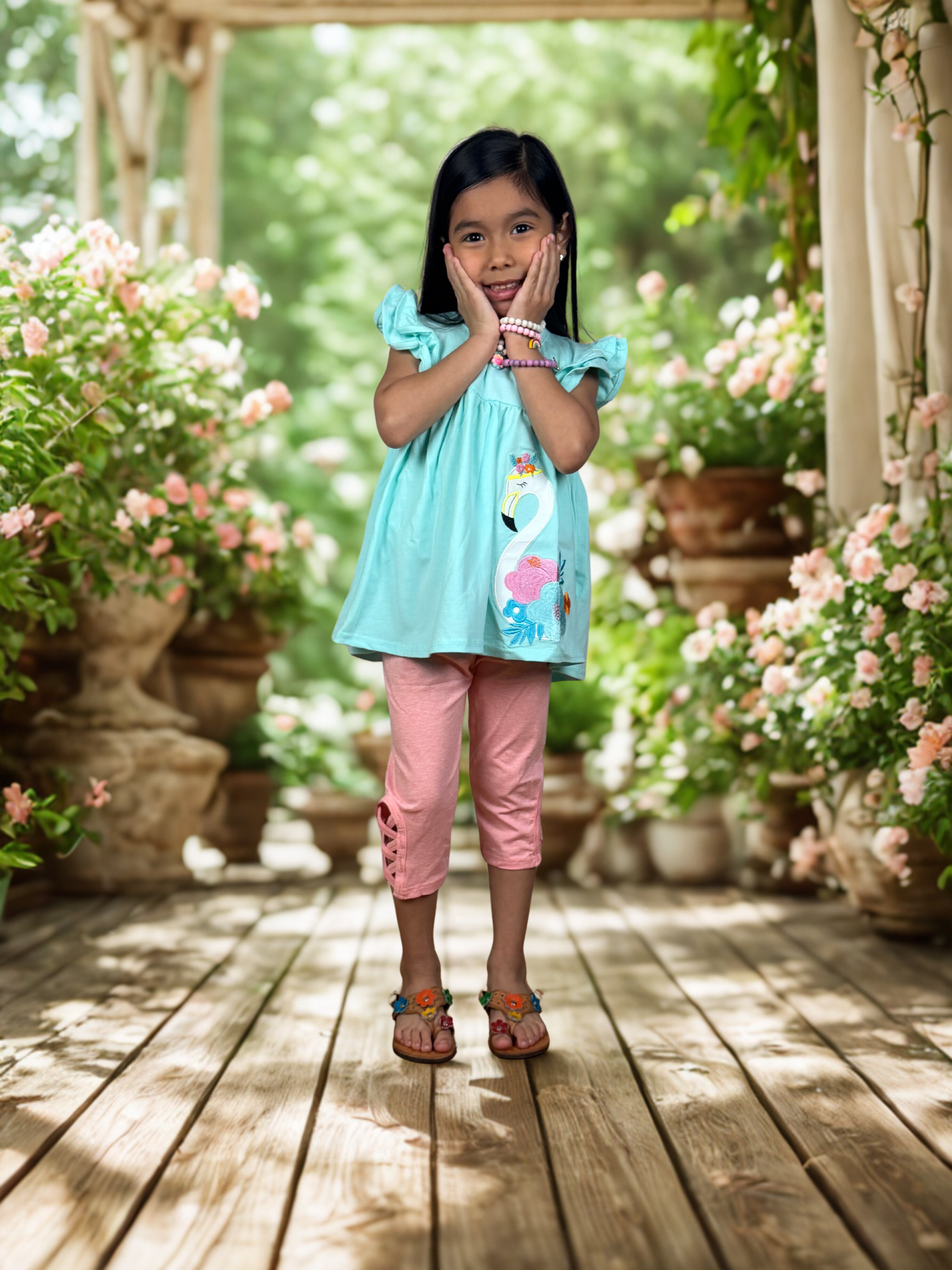 Flamingo Summer Outfit Set – Cute & Comfortable for Everyday Play 🌸