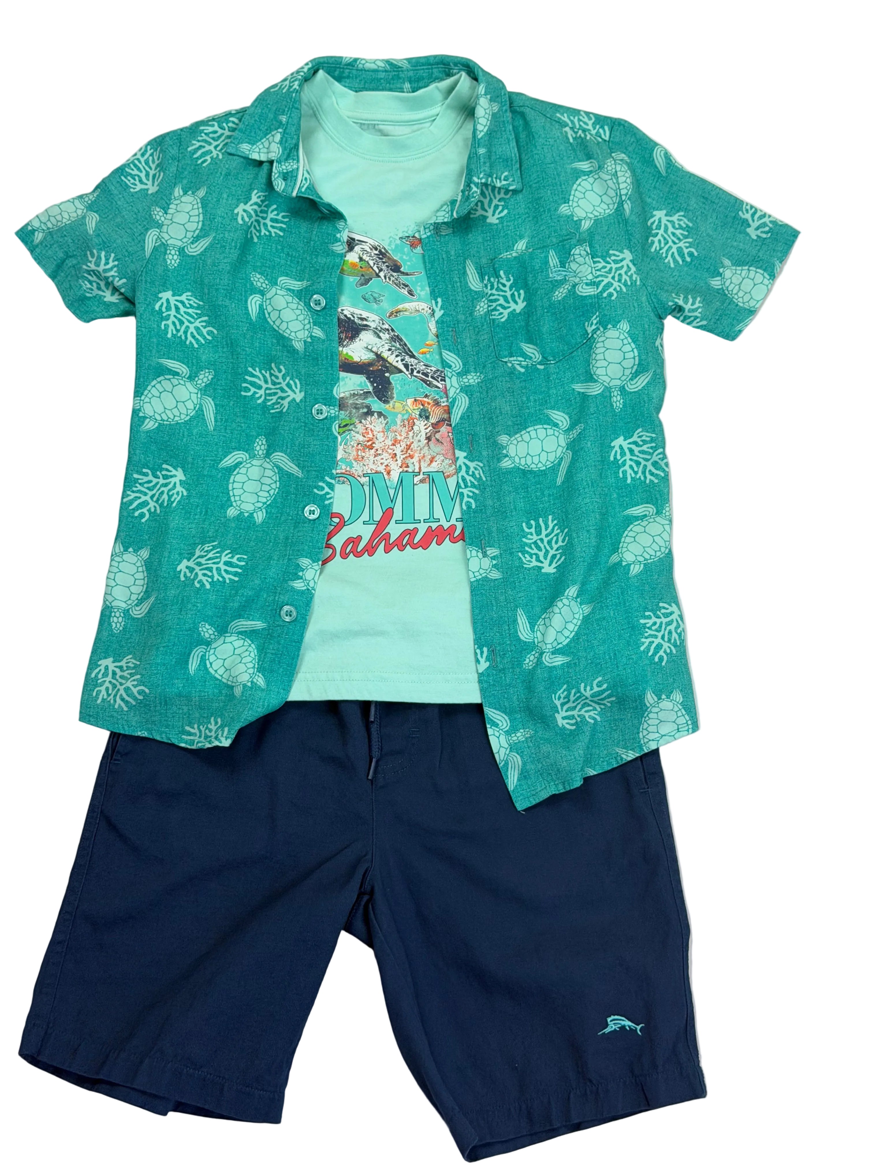 Tommy Bahama Boys Tropical 3-Piece Summer Outfit Set