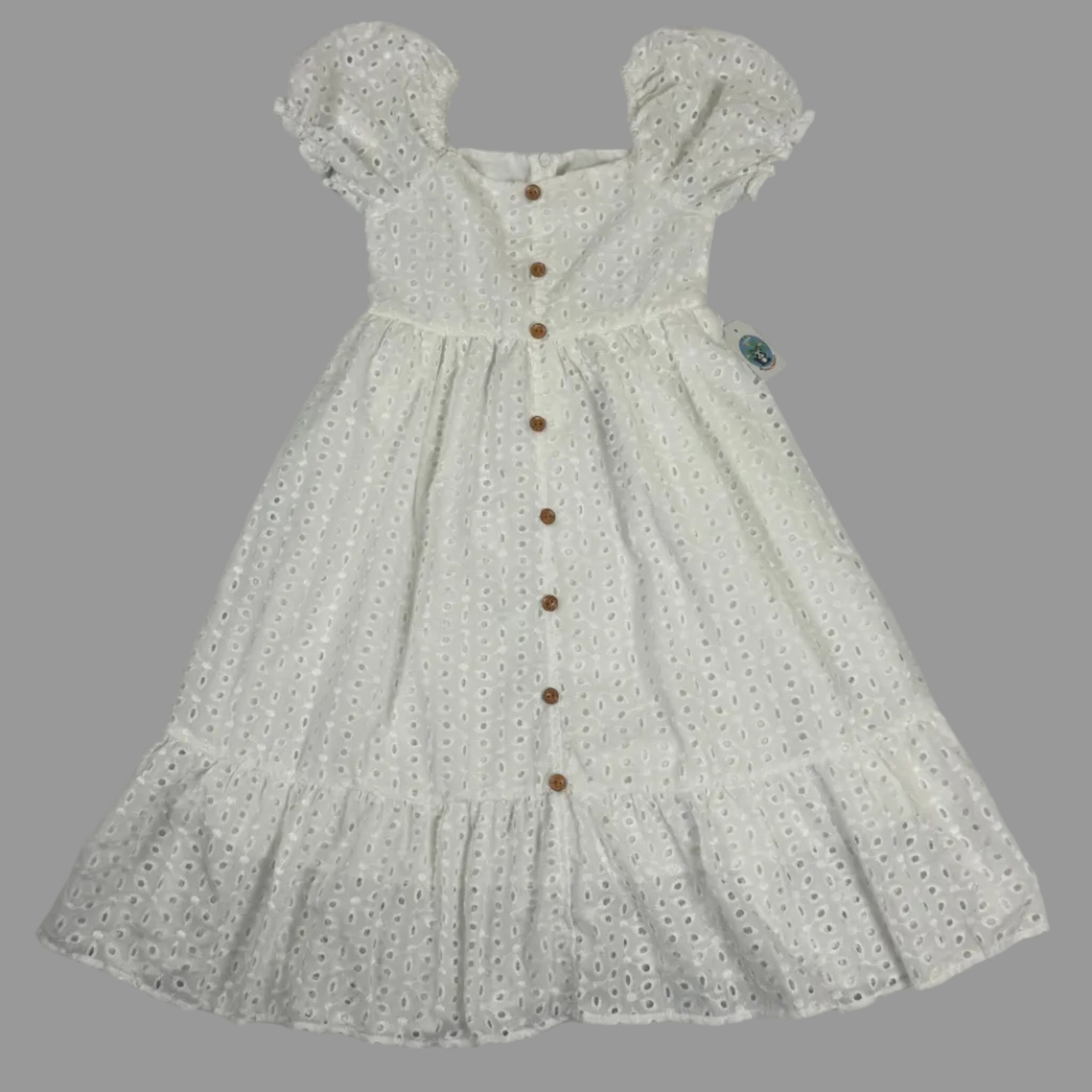 Girls Summer White Lace Dress