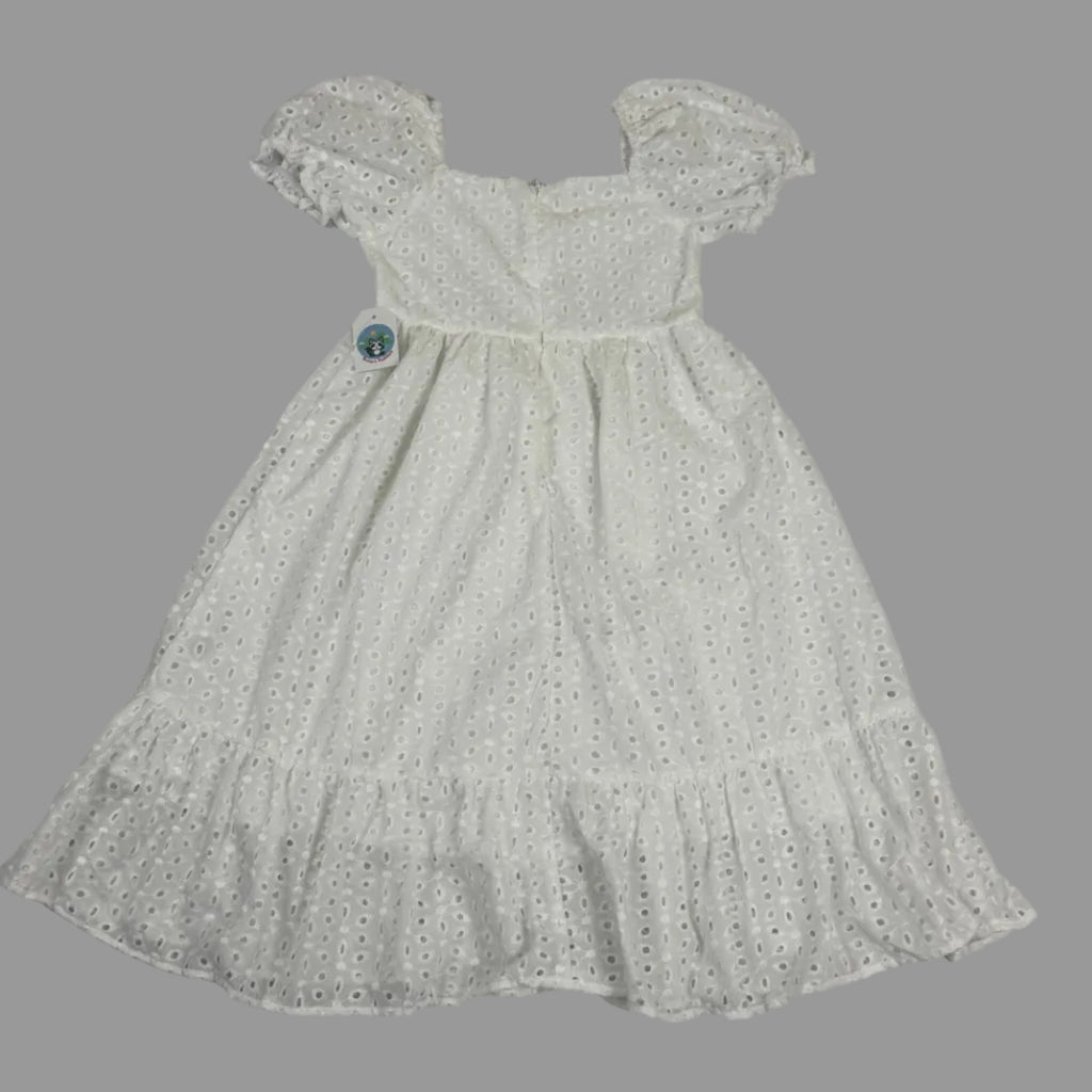 Girls Summer White Lace Dress
