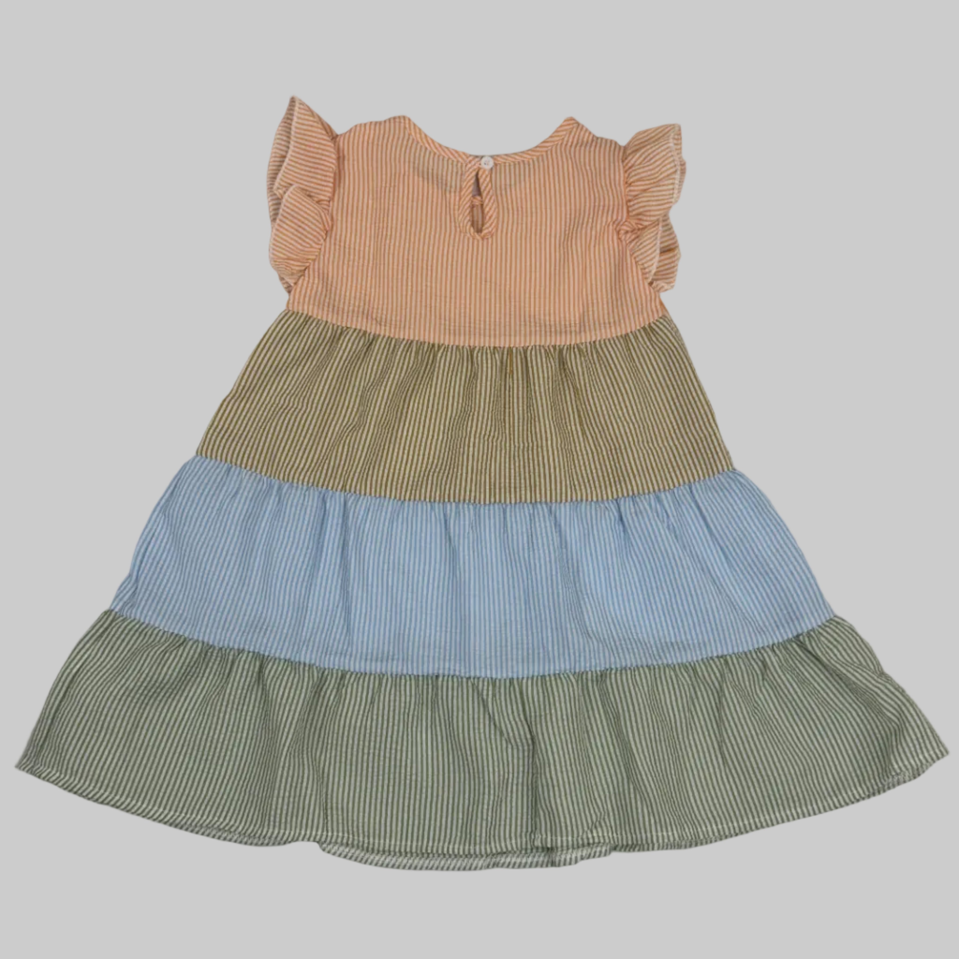 Girls Pastel Tiered Dress – Spring & Summer Style