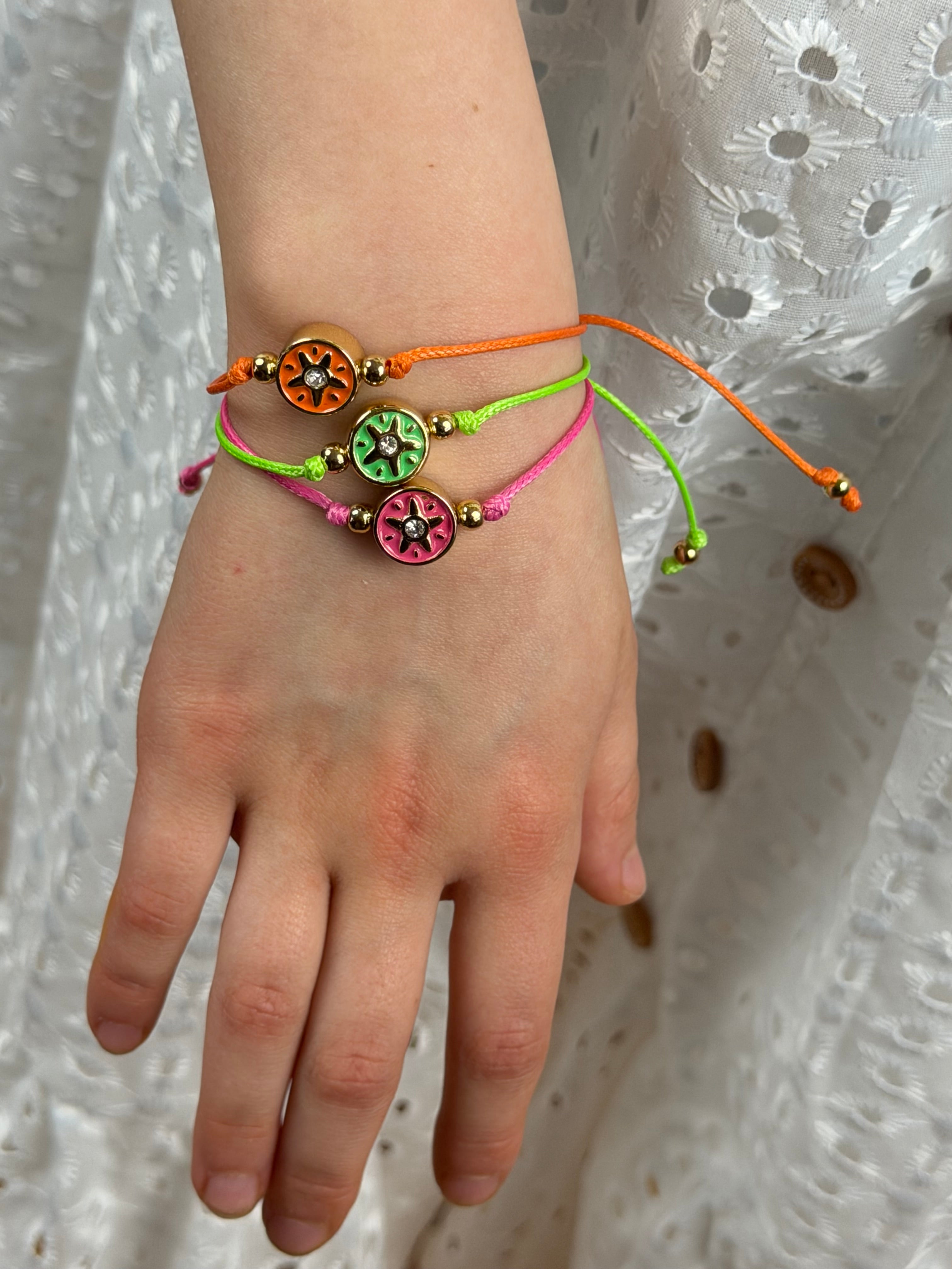 Color Charm Gold Plated Bracelet