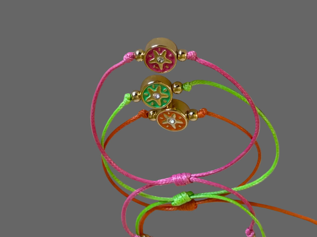 Color Charm Gold Plated Bracelet