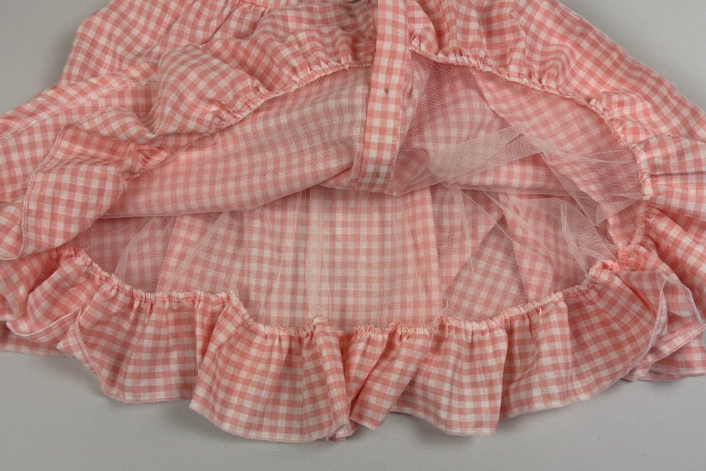 Girls Gingham Ruffle Dress – Pink & Blue (Spring/Summer Style)