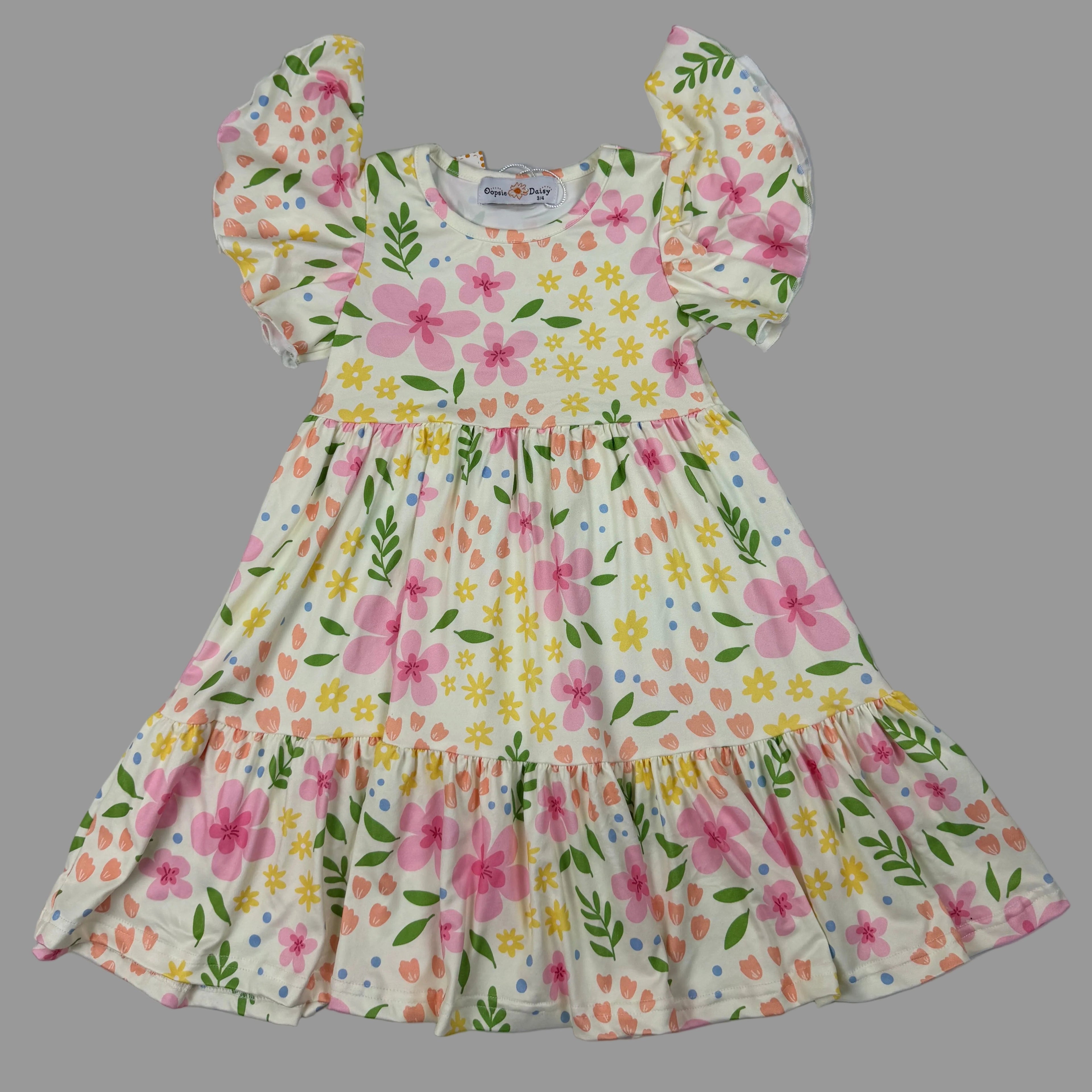 Emma Floral Spring Dress for Girls