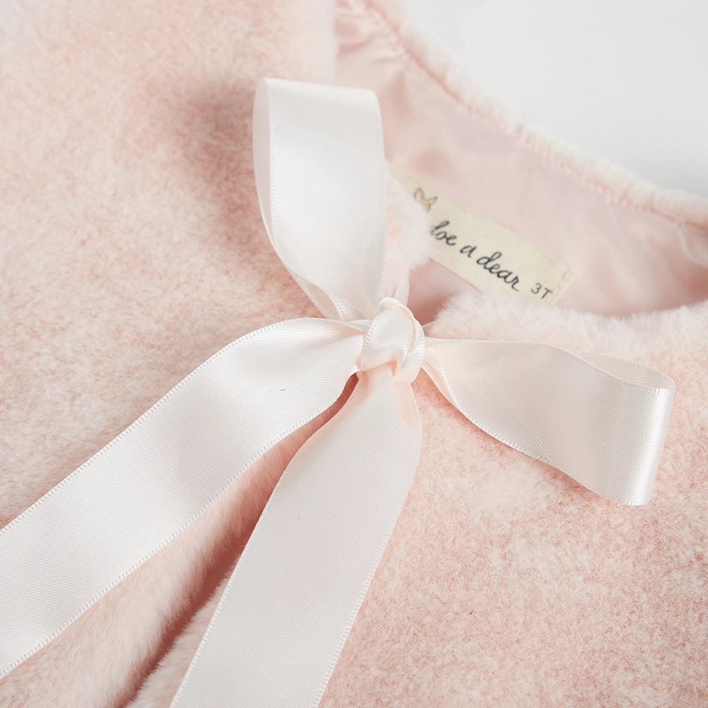 Luxury Faux Fur Bow Vest